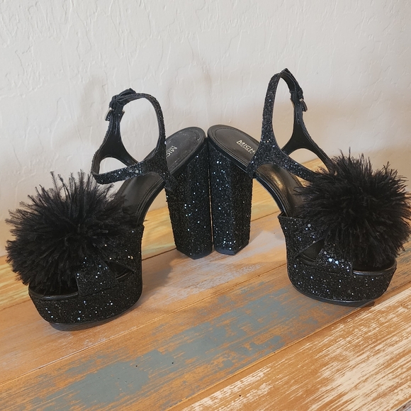 MICHAEL KORS PLATFORM HEELS SZ 6.5 - Picture 6 of 16